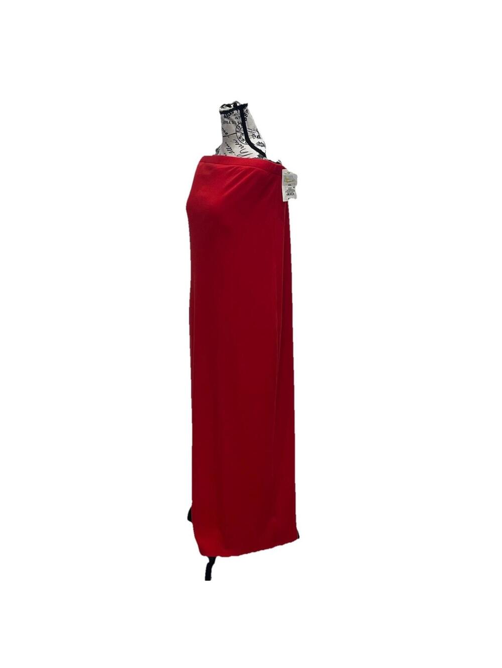 A New Day Red Strapless Ribbed Maxi Dress XXL Bodycon Tube Dress Stretch - Picture 3 of 9